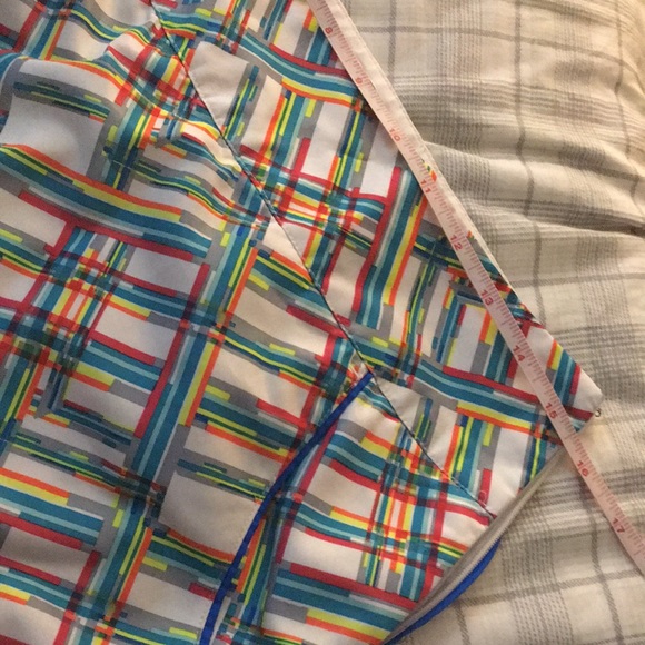 Adidas colorful plaid print skort - Picture 2 of 14